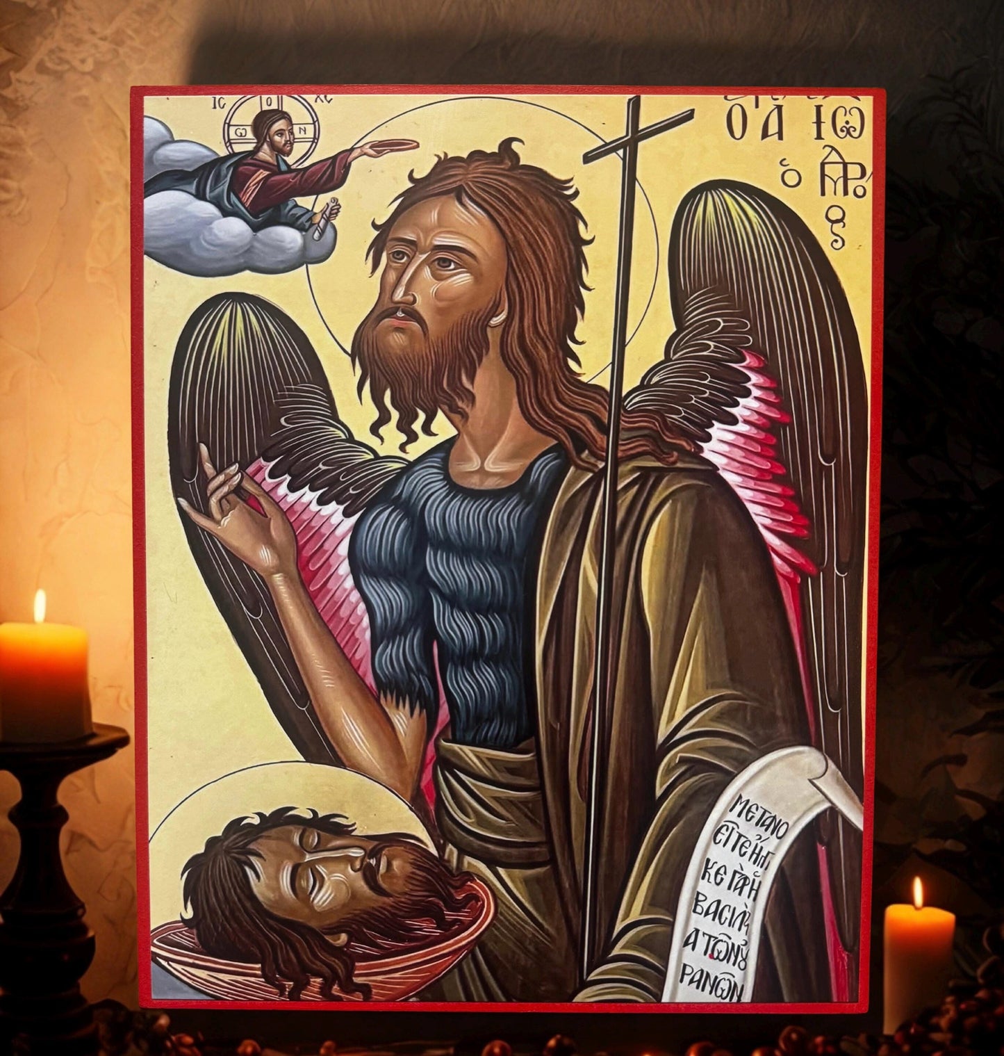 Saint John the Forerunner 8x10in Handcrafted Icon