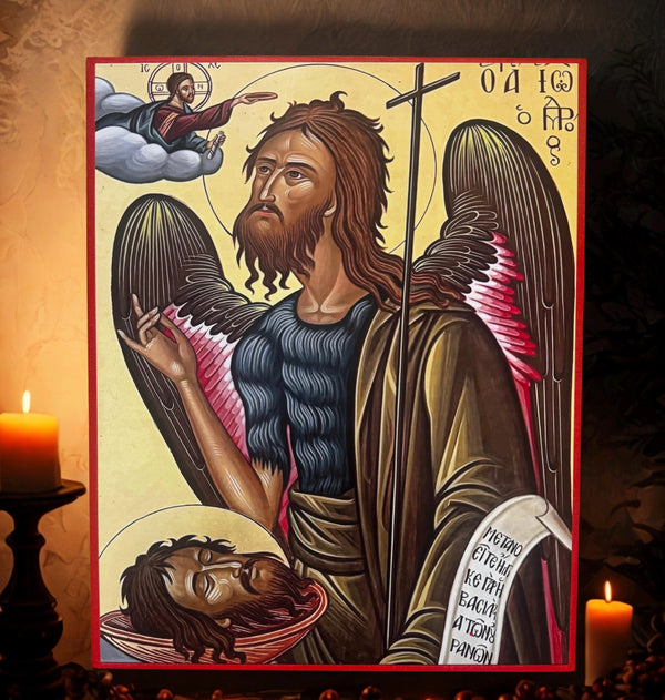 Saint John the Forerunner 8x10in Handcrafted Icon