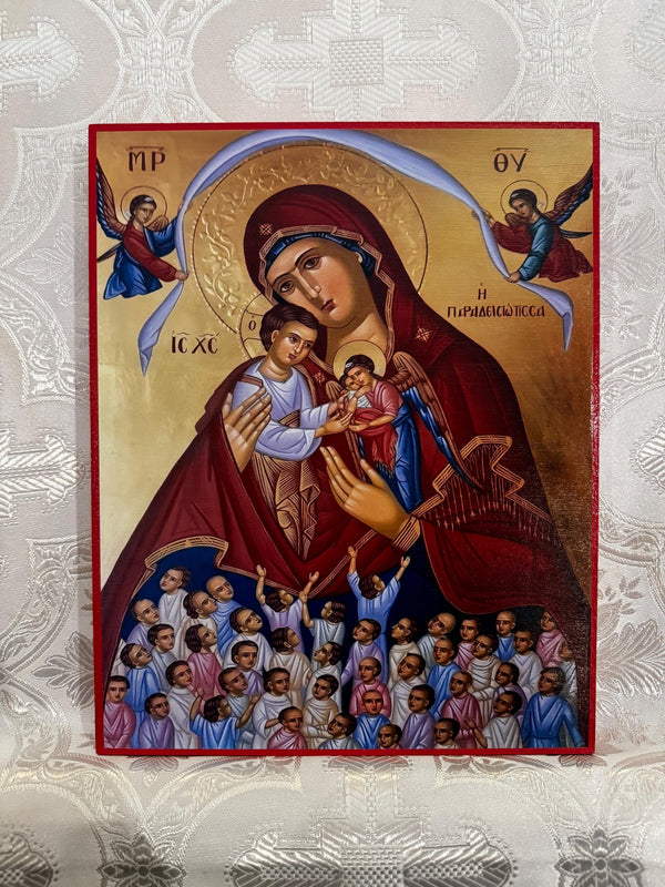 Our lady of Paradise 8x10in Handcrafted Icon