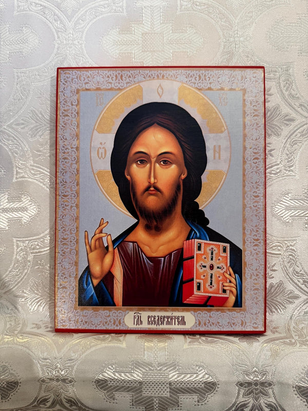 Lord Jesus Christ of Kazan Matching Icon 8x10in Handcrafted Icon