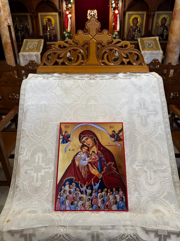 Our lady of Paradise 8x10in Handcrafted Icon