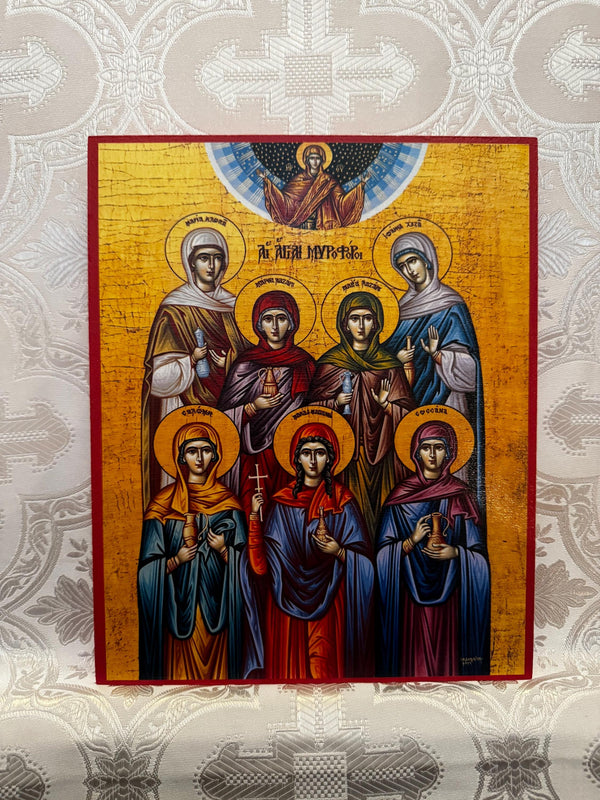The Myrrh bearing woman 8x10in Handcrafted Icon