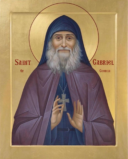 Saint Gabriel of Georgia 8x10in Handcrafted Icon