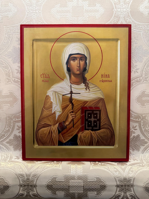 Saint Nina Enlightner of Georgia 8x10in Handcrafted Icon