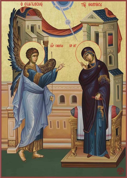 The Annunciation 8x10in Handcrafted Icon