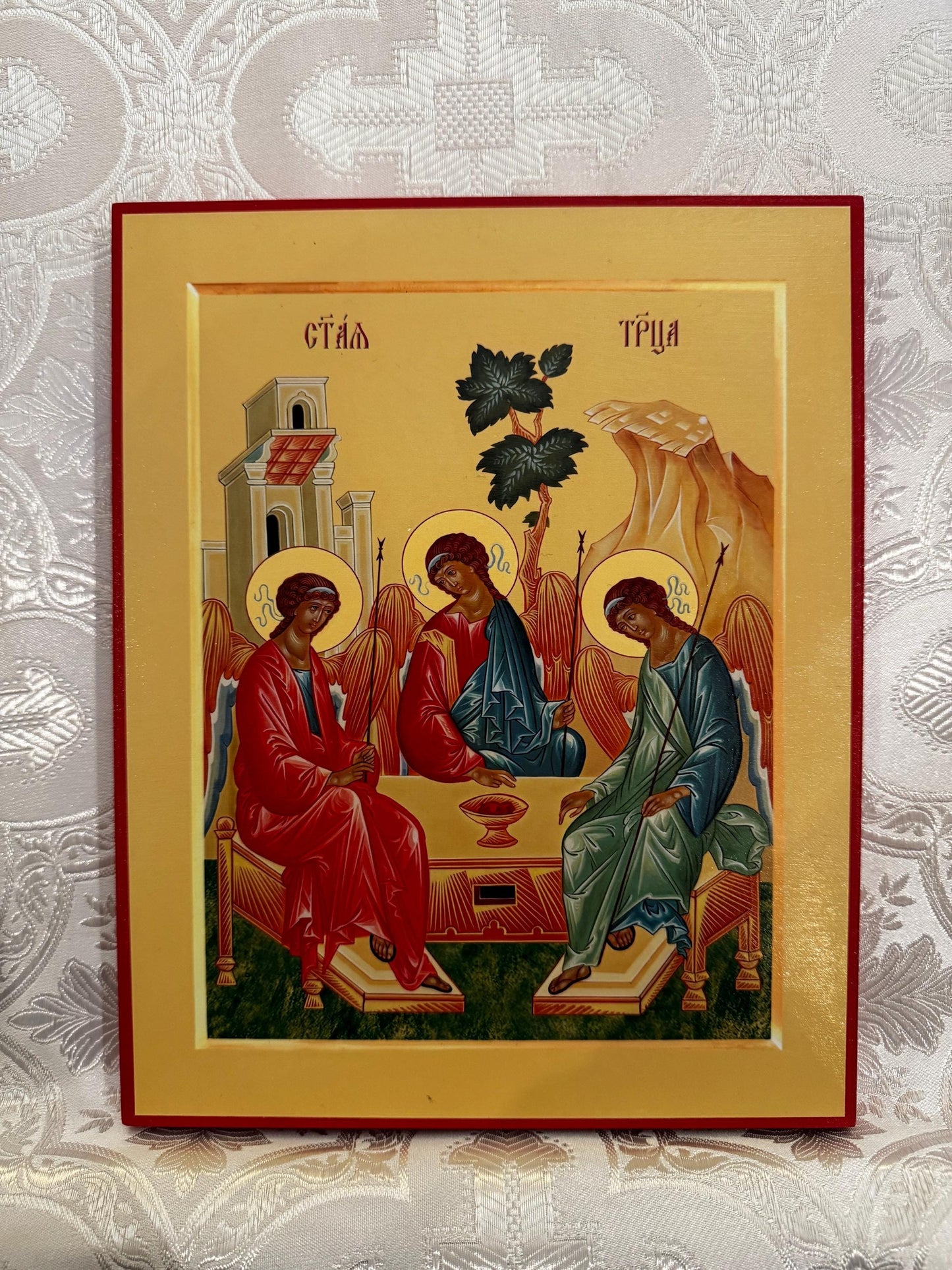 Most Holy Trinity 8x10in Handcrafted Icon