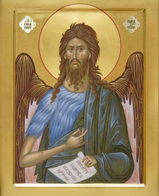 St John the Baptist and Forerunner 8x10in Handcrafted Icon