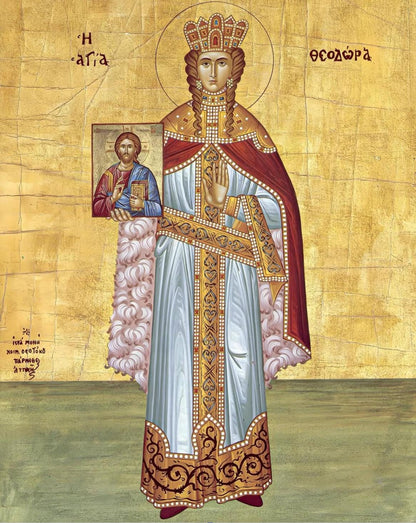 Saint Theodora The Empress 8x10in Handcrafted Icon