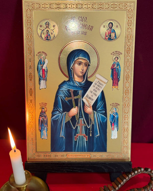 Saint Paraskeva Ukraine gold leaf effect Icon 8x12in