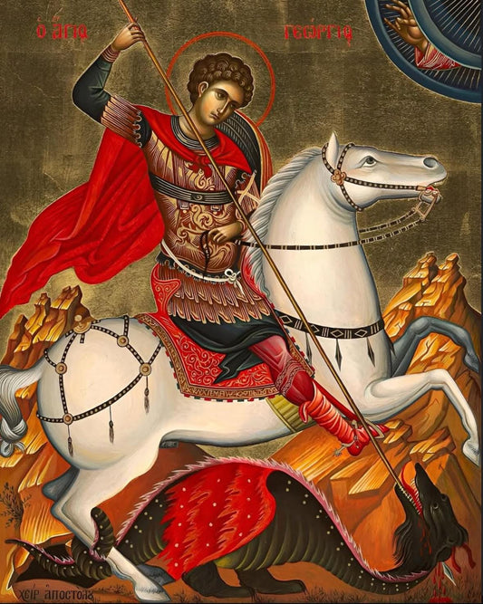 St George the Great Martyr 8x10in Handcrafted Icon