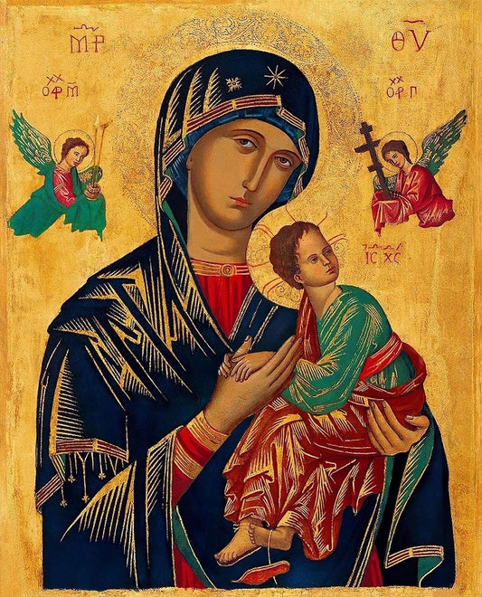 Our Lady Of Perpetual Help 8x10in Handcrafted Icon