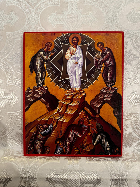 The Transfiguration of The Lord Jesus Christ 8x10in Handcrafted Icon
