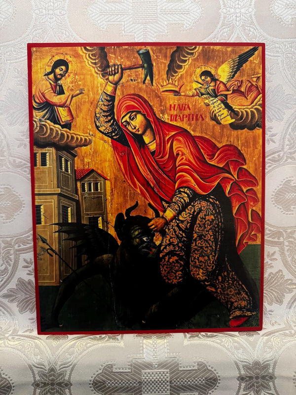 St Marina 8x10in Handcrafted Icon