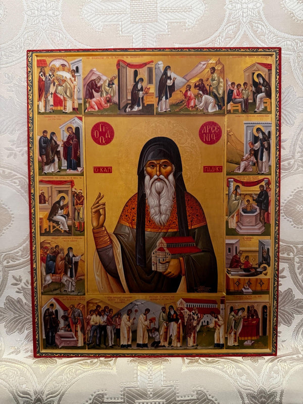 St Arsenios the Cappadocian 8x10in Handcrafted Icon