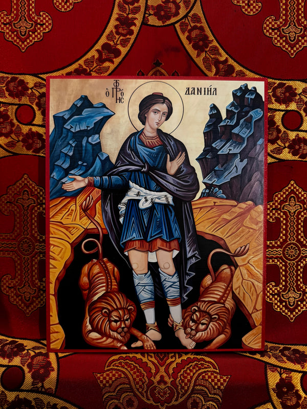 Holy Prophet Daniel 8x10in Handcrafted Icon