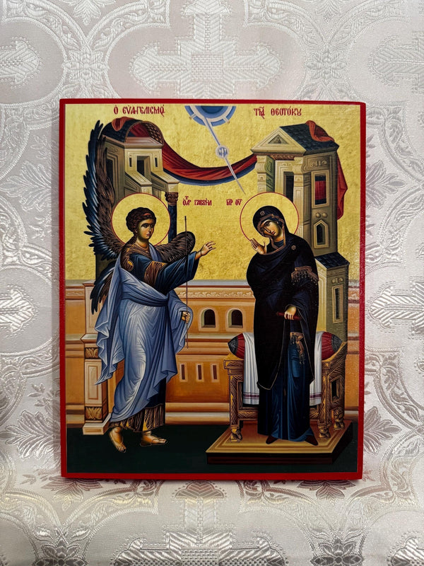 The Annunciation 8x10in Handcrafted Icon