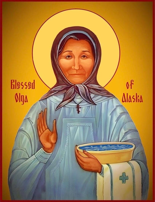 St Olga of Alaska 8x10in Handcrafted Icon