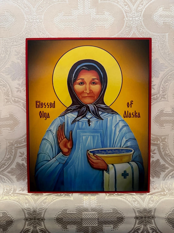St Olga of Alaska 8x10in Handcrafted Icon