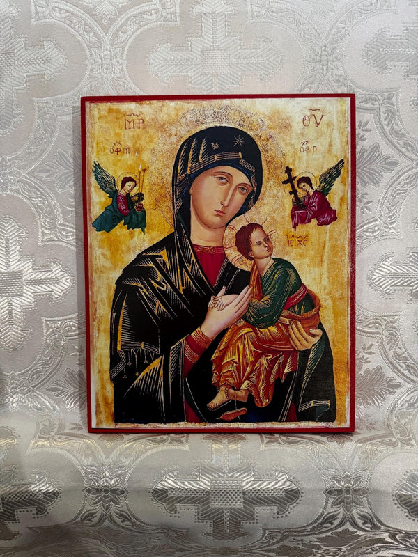 Our Lady Of Perpetual Help 8x10in Handcrafted Icon