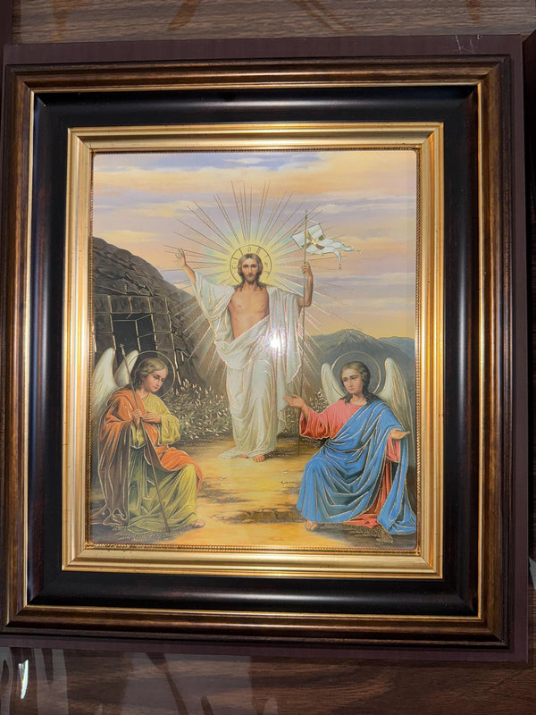 Resurrection of The Lord Jesus Christ Russian Icon 11x12.5 in