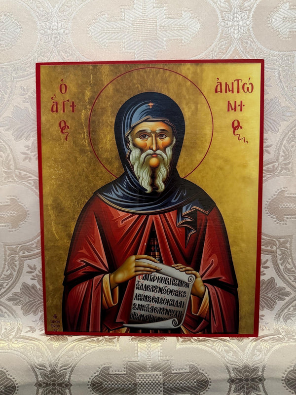 St Anthony the Great 8x10in Handcrafted Icon
