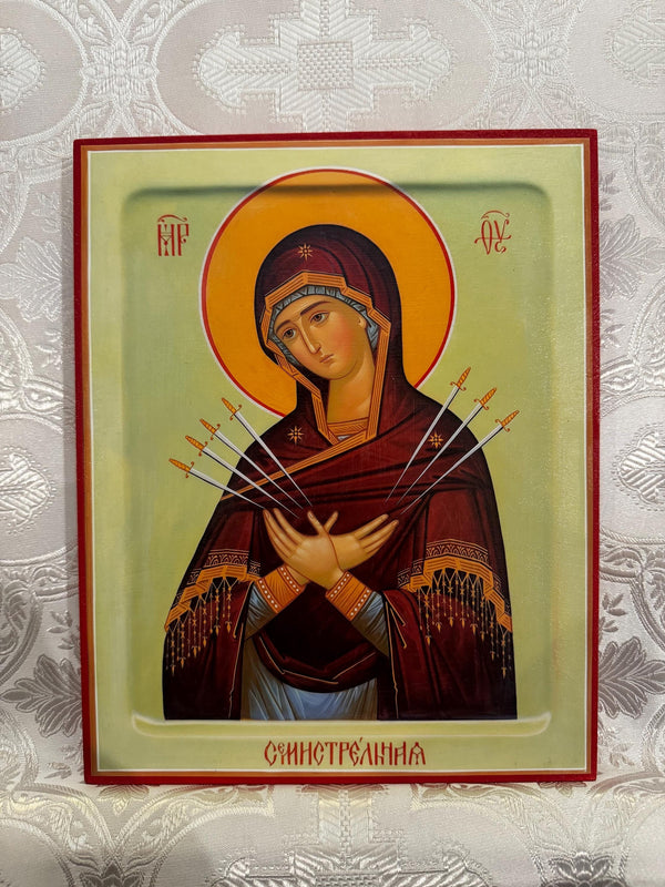 Our Lady of Sorrows 8x10in Handcrafted Icon