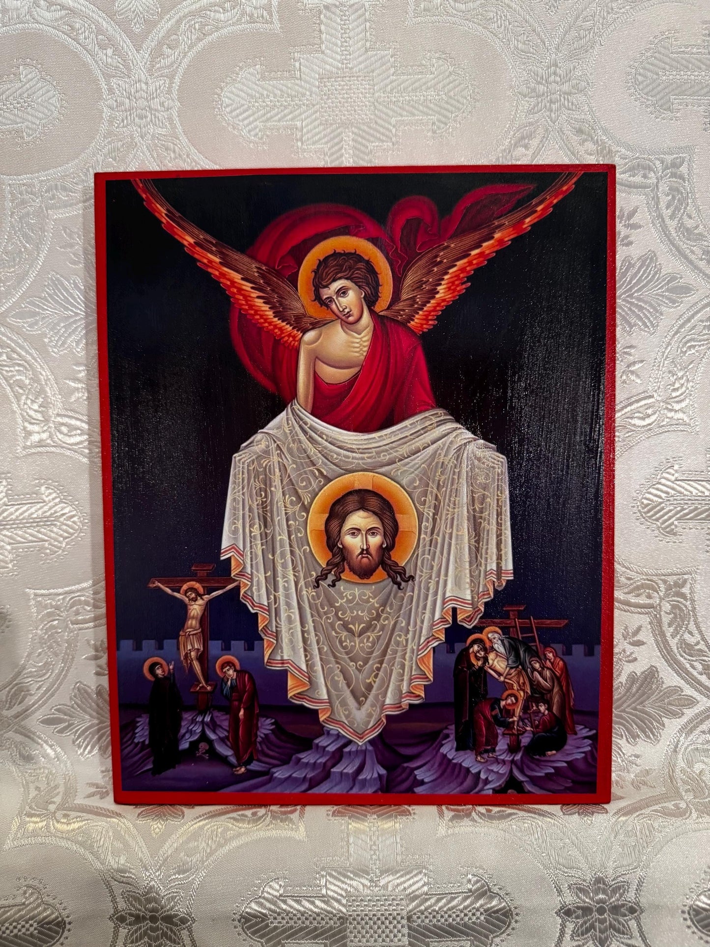 Mandylion "Holy face of Christ" 8x10in Handcrafted Icon