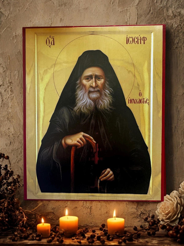 St Joseph the Hesychast 8x10in Handcrafted Icon