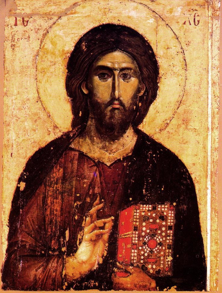 Lord Jesus Christ Pantocrator 8x10in Handcrafted Icon