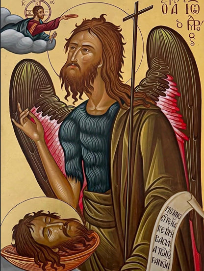Saint John the Forerunner 8x10in Handcrafted Icon
