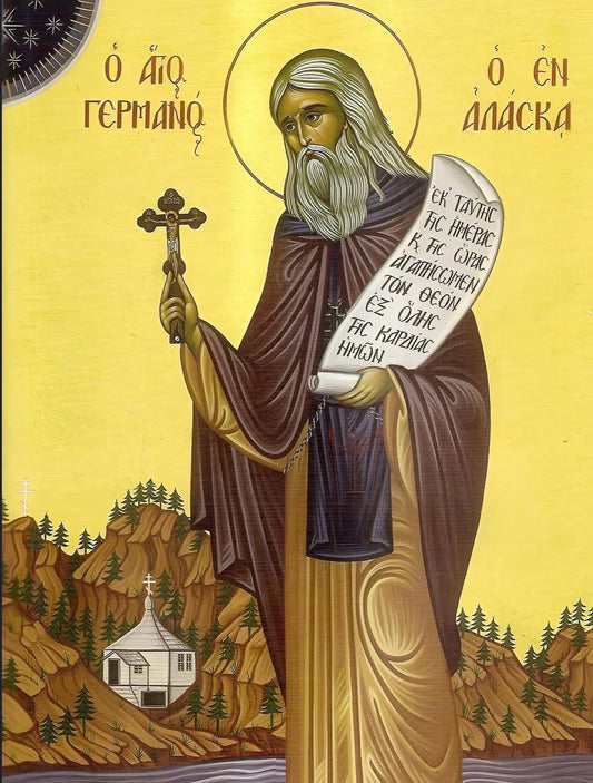 St Herman of Alaska 8x10in Handcrafted Icon
