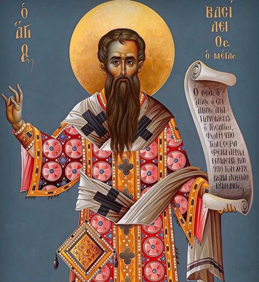 St Basil The Great 8x10in Handcrafted Icon