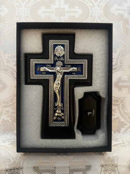 Blue Cross with the Lord Jesus Christ