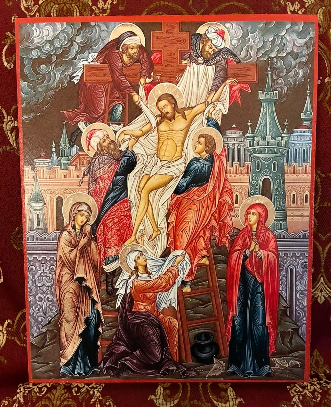 Descent from the Cross 8x10in Handcrafted Icon