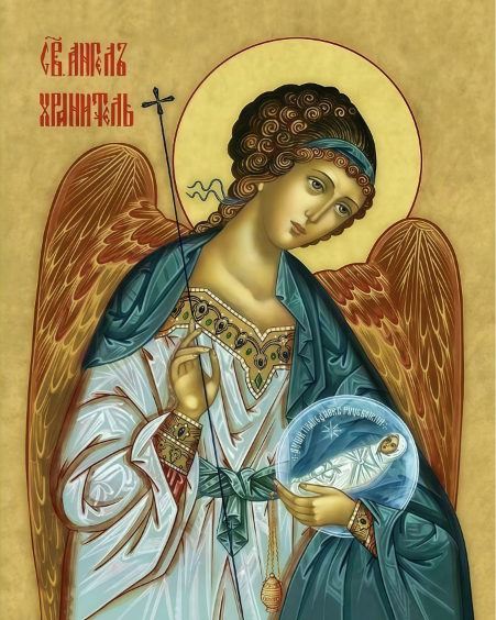 Holy Guardian Angel 8x10in Handcrafted Icon