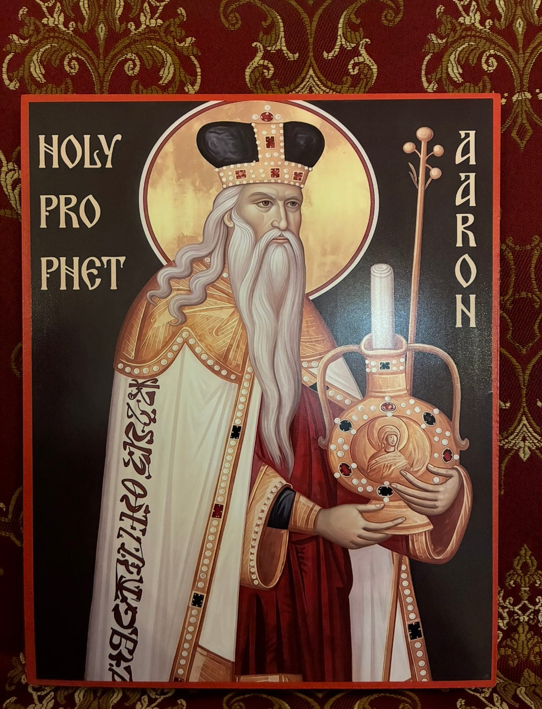 Holy Prophet Aaron 8x10in Handcrafted Icon