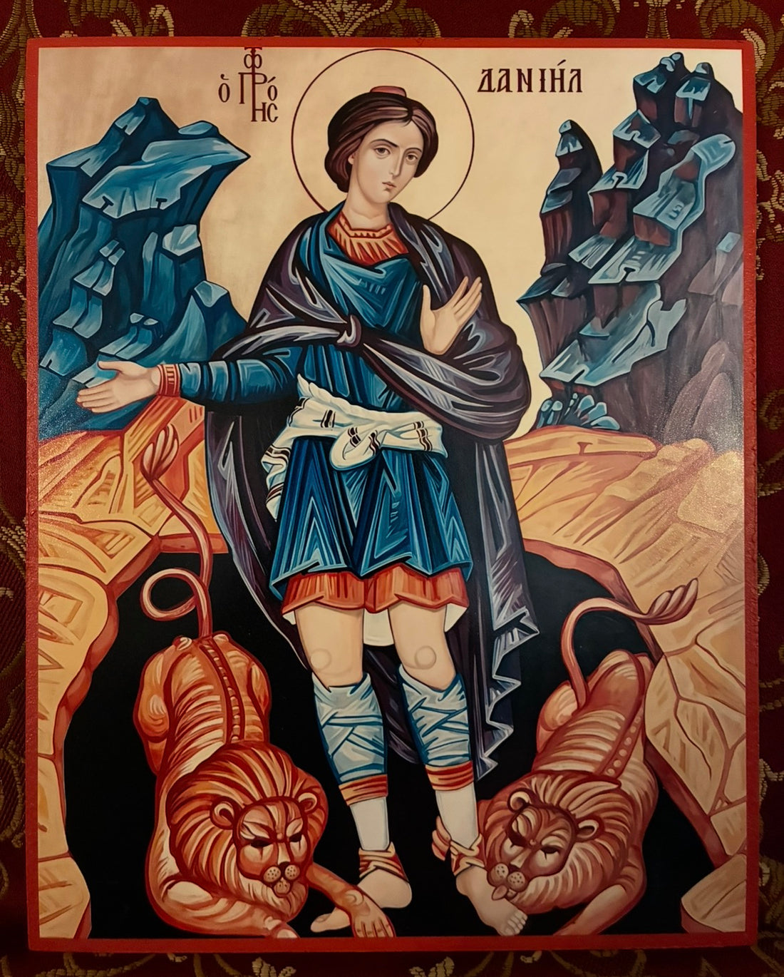 Holy Prophet Daniel 8x10in Handcrafted Icon