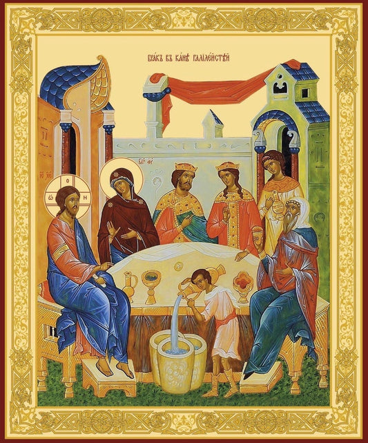 Wedding at Cana 8x10in Handcrafted Icon