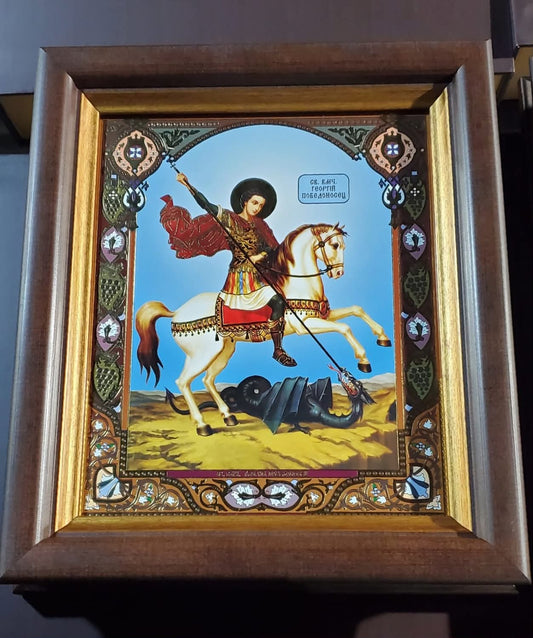 Saint George (Blue Background)