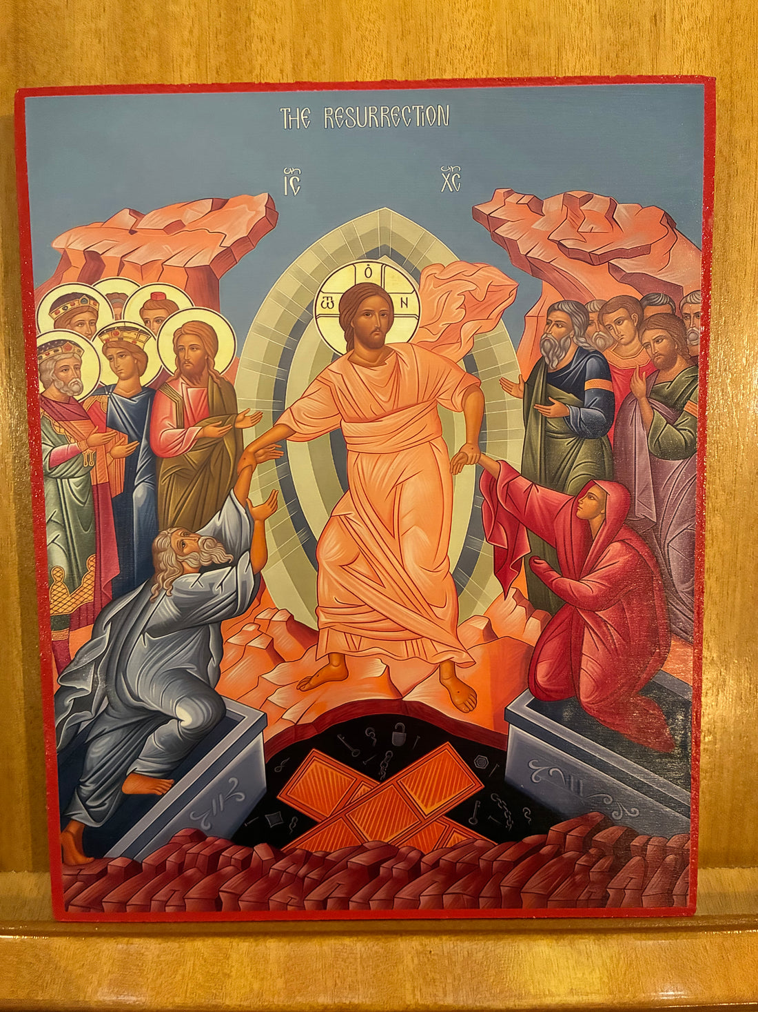 The Resurrection of The Lord Jesus Christ (Anastasis) 8x10in Handcrafted Icon