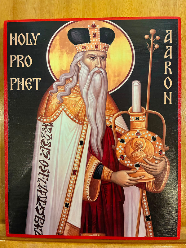 Holy Prophet Aaron 8x10in Handcrafted Icon