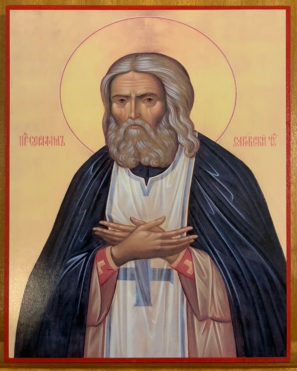 Saint Seraphim of Sarov 8x10in Handcrafted Icon