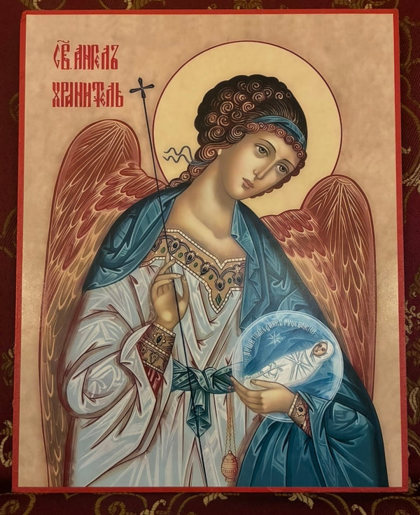 Holy Guardian Angel 8x10in Handcrafted Icon