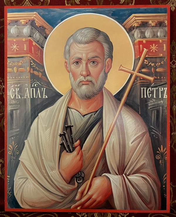 Holy Apostle Saint Peter 8x10in Handcrafted Icon