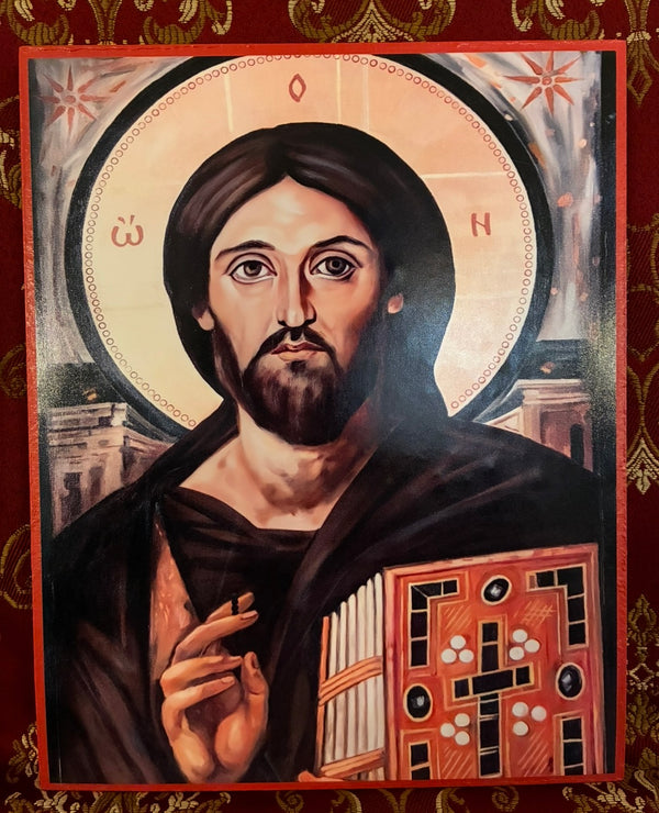Lord Jesus Christ Pantocrator Of Sinai 8x10in Handcrafted Icon