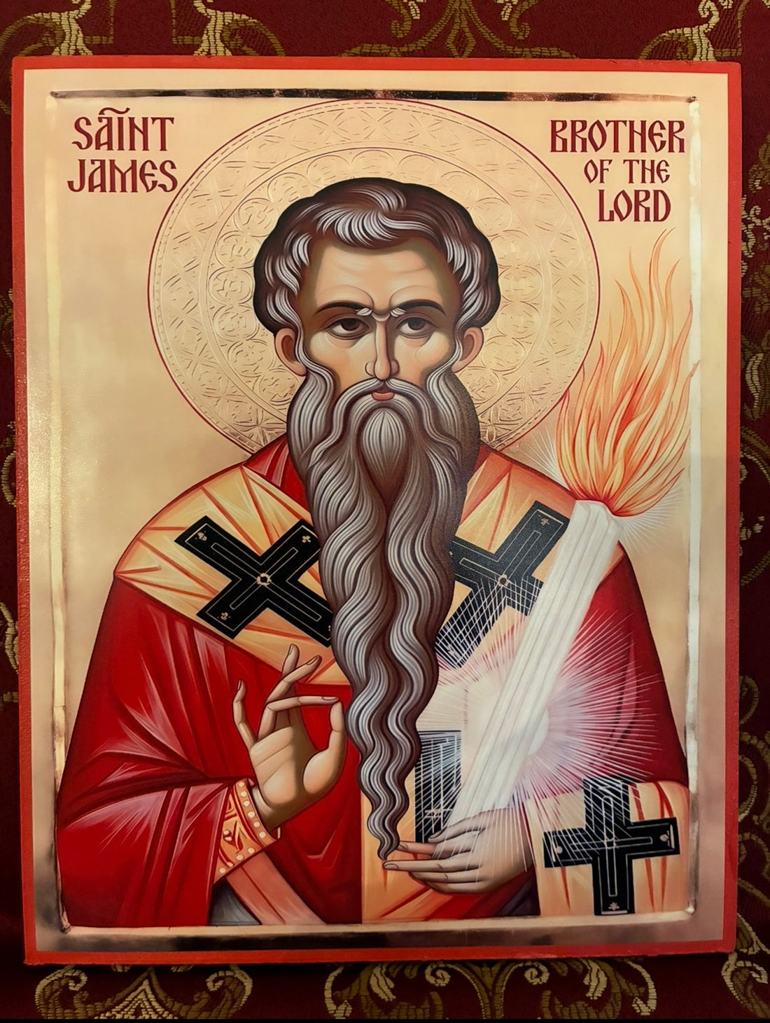 Saint James Brother of The Lord 8x10in Handcrafted Icon
