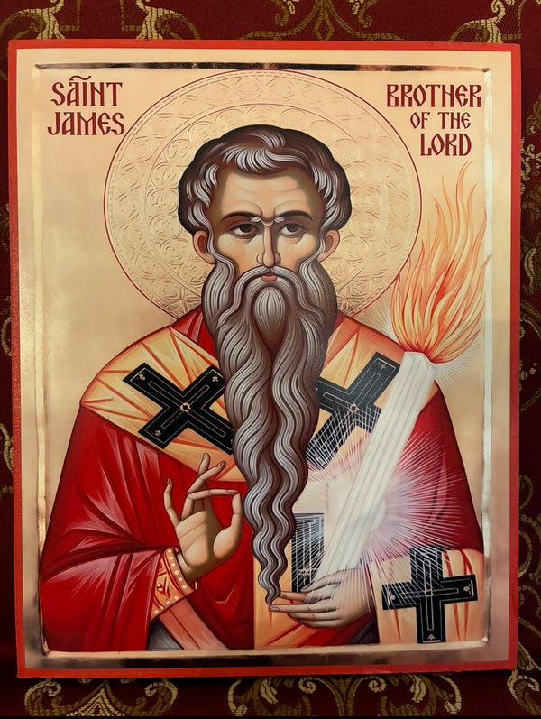 Saint James Brother of The Lord 8x10in Handcrafted Icon