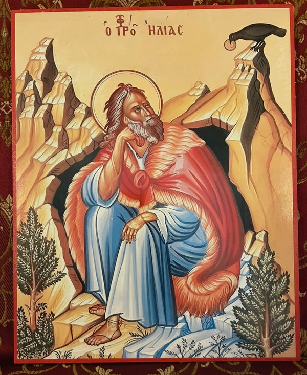 Saint Elias the Prophet 8x10in Handcrafted Icon