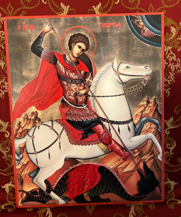 St George the Great Martyr 8x10in Handcrafted Icon