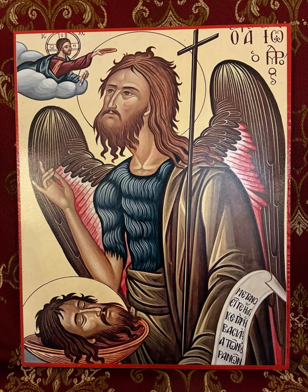 Saint John the Forerunner 8x10in Handcrafted Icon